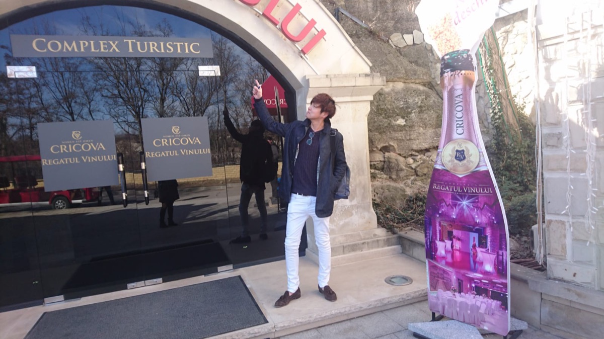 モルドバのCricovaワイナリーにて